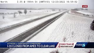 Interstate 35 Closed From Ames To Clear Lake