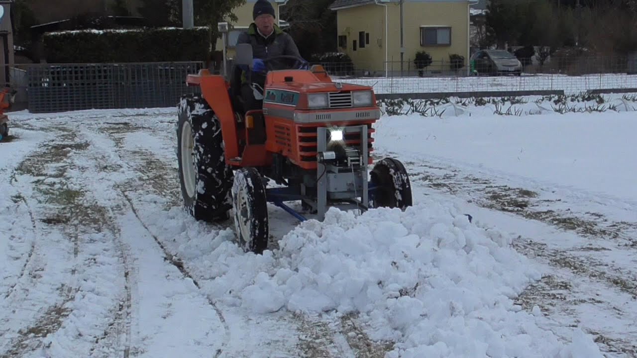 トラクター除雪機,除雪機移植,除雪機,ドーザー,排土板,雪かき,手作り