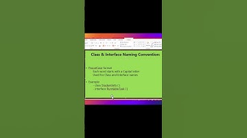 Java Class & Interface Naming Convention Bangla Tutorial Core Java #shorts #java #viral