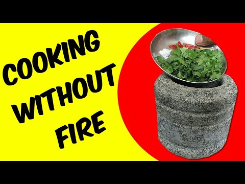 cooking-without-fire-recipes-|-green-chutney-|-simple-fire-less-indian-recipe