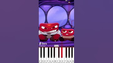Anger Baby (@fash) Inside Out Animation - Octave Piano Tutorial