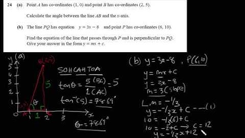 IGCSE Maths Paper 2 Extended May June 2018   Q 24