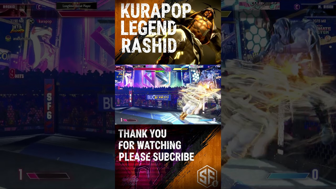 SF6 👊kurapop -  Rashid  •Legend Rank• 02👊👊👊👊👊👊👊👊