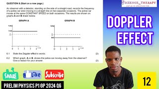 DOPPLER EFFECT | EPISODE 6 | PRELIM PHYSICS P1 Q6 GP 2024 | GRADE 12
