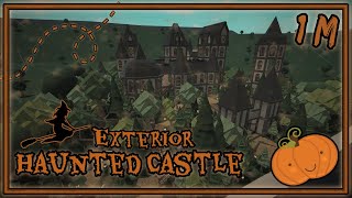 Bloxburg Build || Halloween Haunted Castle [no large plot castle] 1M [Exterior]