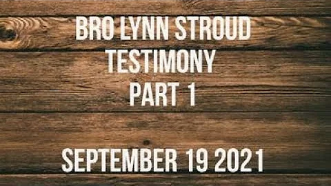 9 19 2021 Lynn Stroud Testimony