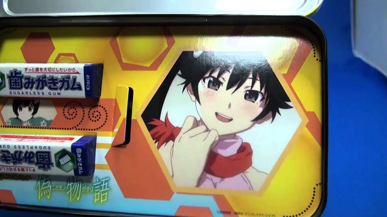 開封 ブロマイド入り 偽物語火憐ちゃんの歯磨きガム Youtube