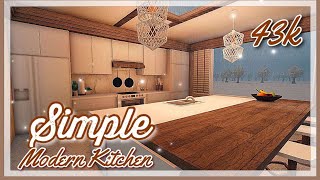 Modern kitchen speed build | bloxburg