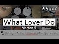 019 | What Lovers Do - Maroon 5  (★★☆☆☆) | Pop Drum Cover Score Sheet Lessons Tutorial  DRUMMATE