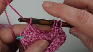 Tunisian Crochet Button Hole