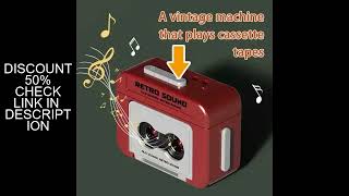 Vintage Tape Recorder Couple Gift Keychain Mini Recordable Mini Retro Cassette Recorder Classic Fun