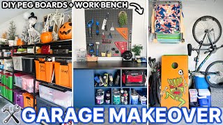 DIY GARAGE MAKEOVER *BUDGET FRIENDLY UNDER $300* | Garage Organization + Decluttering