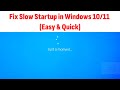 Speed Up Your Windows PC – Fix Slow Startup Easily!