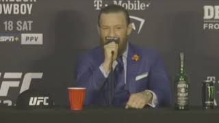 CONOR McGREGOR (FULL) POST-FIGHT PRESS CONFERENCE AFTER SUPERB 1st ROUND KNOCKOUT OF DONALD CERRONE