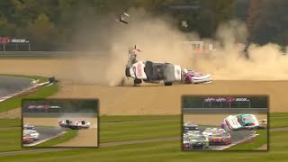 Giorgio Maggi flips at Circuit Zolder in the NASCAR EURO SERIES #nascar