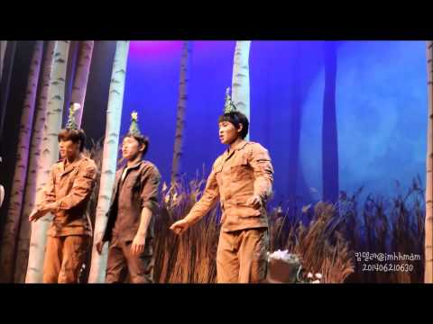 20140621 여신님이 보고계셔 밤공 커튼콜(백형훈배우위주)