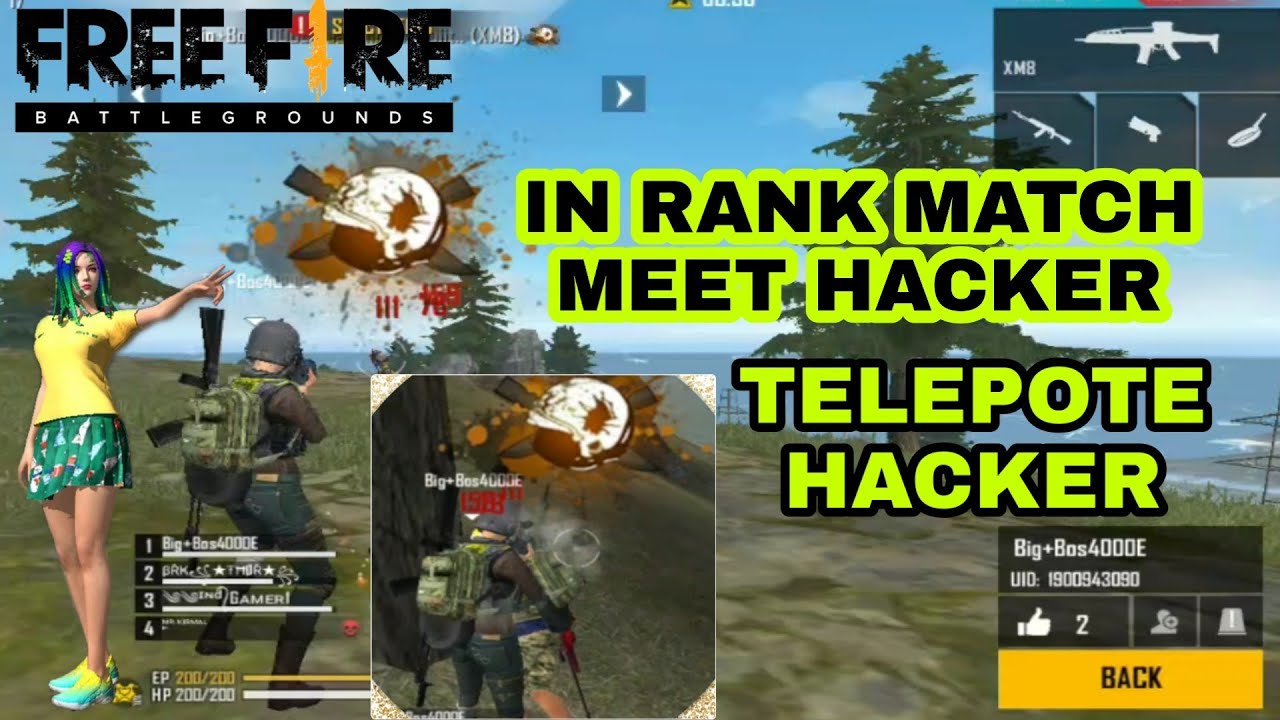 I MEET AUTO HEADSHOT HACKER IN RANK MATCH FREE FIRE