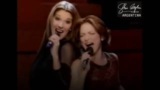 Video thumbnail of "Celine Dion & Gloria Estefan - Here We Are / Because You Loved Me / Conga (All The Way Special 1999)"