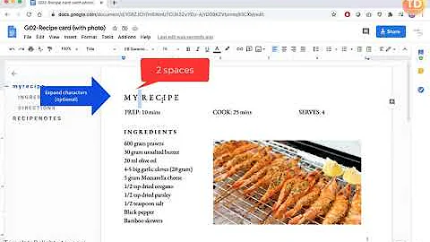 Google Docs: Tips & Tricks to edit, save, print | Template Delight Recipe Card
