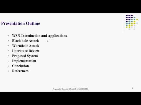 wireless sensor network with attacks