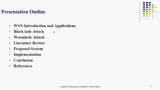 wireless sensor network with attacks