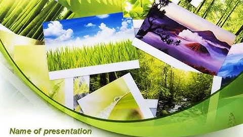 Pictures Of Mother Nature PowerPoint Template by PoweredTemplate.com