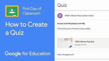How to Create a Quiz from Classroom