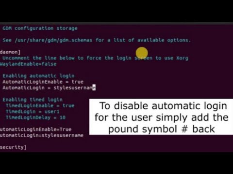 How to enable and disable automatic login on Ubuntu Linux via the GUI and CLI