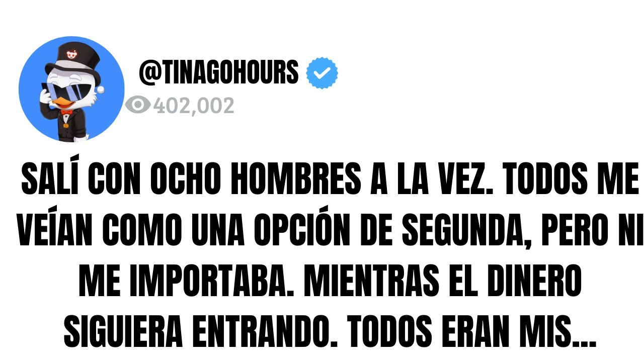 SALÍ CON OCHO HOMBRES A LA VEZ. TODOS ME VEÍAN COMO UNA OPCIÓN DE SEGUNDA, PERO NI ME IMPORTABA...