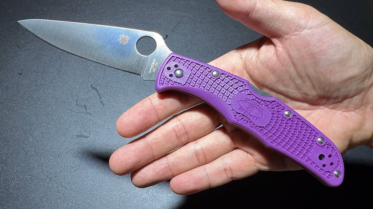 SPYDERCO ENDURA 4 PURPLE C10FPPR รุ่นปรกติ ม่วงหวานฉ่ำ