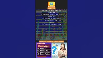 TypeScript What is tsconfigjson file used for