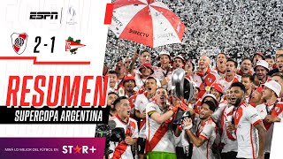 ¡EL MILLONARIO DE DEMICHELIS LO DIO VUELTA Y GRITÓ SUPERCAMPEÓN! | River 2-1 Estudiantes | RESUMEN