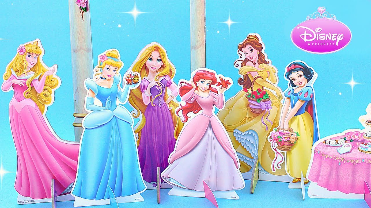 PRINCESAS DISNEY Juego de Muñecas Disney Princess Paper Play Set YouTube