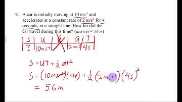 IB Physics Kinematic Equations Level 2 Solutions