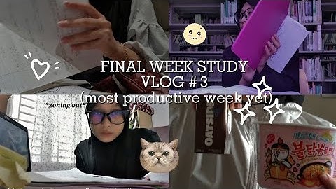 FINAL WEEK STUDY vlog # 3  #studentlife #finalweek 