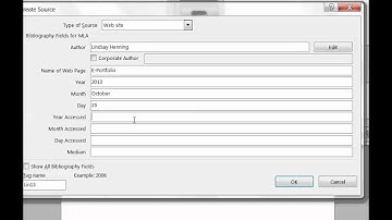 Create a Bibliography using MS Word 2013