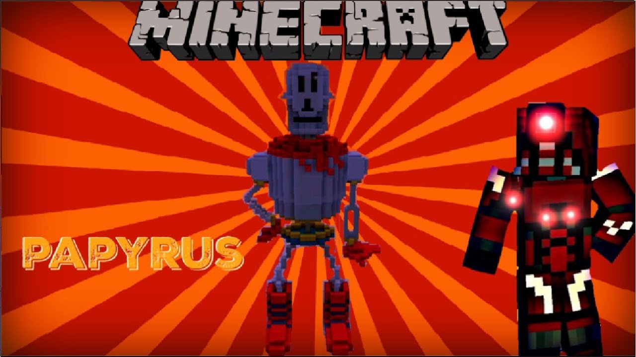 minecraft xbox 360 undertale papyrus youtube
