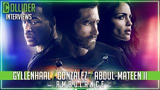 Ambulance’s Jake Gyllenhaal, Eiza González, and Yahya Abdul-Mateen on Michael Bay’s Filming Style
