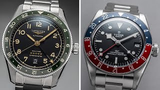 Comparing Two Of The BEST True GMT Watches - Longines Spirit Zulu Time vs. Tudor Black Bay GMT