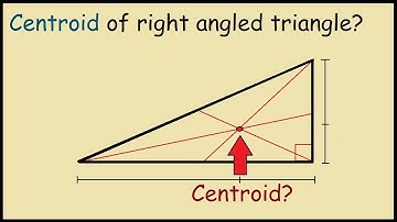 Centroid of a right angle triangle (Graphical Proof)