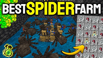 Easy Spider Spawner XP Farm in Minecraft Bedrock 1.21 (MCPE)