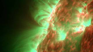 SDO - Eastern Limb Solar Flares - 2012-02-12 00:00 to 18:30 - AIA 304Å and 171Å - HD