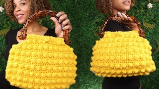 DIY Crochet Bag Tutorial: BOLD Bobble Stitch Handbag w/ Shoulder Strap by Littlejohn's Yarn 9,784 views 1 year ago 17 minutes