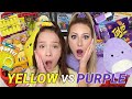 PURPLE VS YELLOW NO BUDGET SHOPPING CHALLENGE! 💜💛