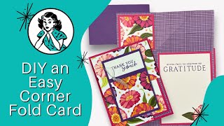 The Simple Way To Make A Corner Fold Card