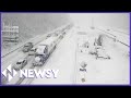 Snowstorm Leaves Drivers Stranded On I-95 In Virginia