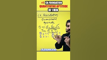 CA Foundation Quantitative Aptitude Tricks | 2 | #ytshorts #cafoundationbyadda247 #cafoundationmaths