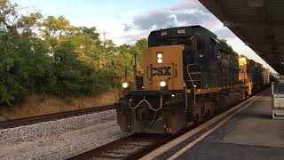 CSX F705-06 Local heading out to the CN&L Sub by the Amtrak Station