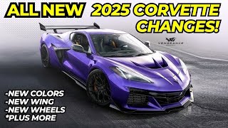 New 2025 C8 Corvette Changes! New Colors, Wheels, Wing and More