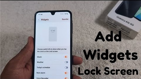 How to Add Widgets to Lock Screen in Samsung Galaxy A16